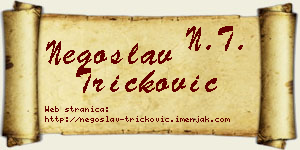Negoslav Tričković vizit kartica